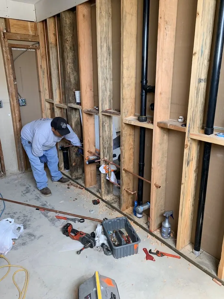 Commercial rough-in plumbing for Water Heater Replacement in Verona